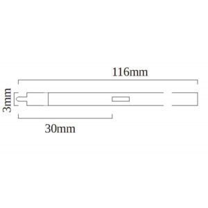 MARK'S | Recambio COL-RFL1-BK Tinta Aceite 0.5 mm - Negro