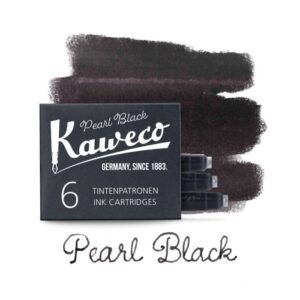 KAWECO | Caja 6 Cartuchos Tinta - Black Pearl - Negro