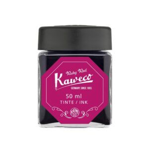 KAWECO | Tintero de cristal 50 ml Ruby Red - Burdeos