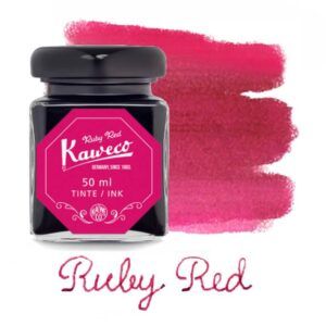 KAWECO | Tintero de cristal 50 ml Ruby Red - Burdeos