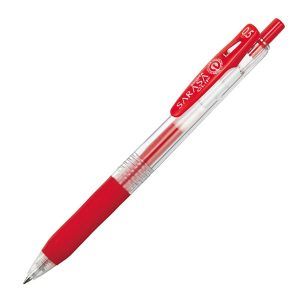 ZEBRA | Bolígrafo Gel 0.5 mm Sarasa Clip - Tinta Roja