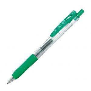 ZEBRA | Bolígrafo Gel 0.5 mm Sarasa Clip - Tinta Verde