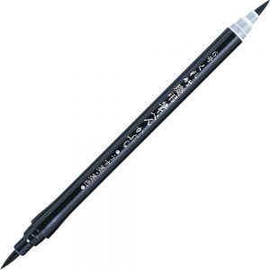 KURETAKE | Fude Pen KEICHO Kabura - No.6 Negro y Gris