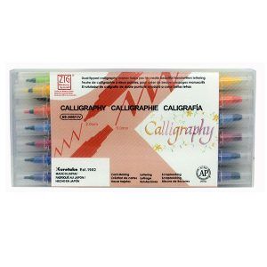KURETAKE | Pack 12 Rotuladores doble punta ZIG - Calligraphy