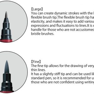 KURETAKE | Fude Pen NIHON-DATE Kabura - No.55 Negro