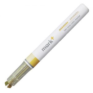 KOKUYO | Subrayador Doble Punta paralela Mark+ 2 tonos Amarillo
