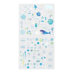 MIDORI | Pegatinas Sticker Collection 2560 - Color Blue