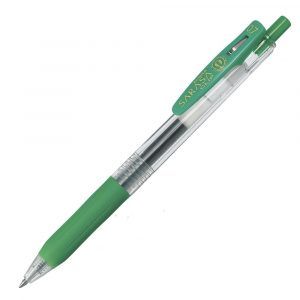 ZEBRA | Bolígrafo Gel 0.7 mm Sarasa Clip - Tinta Verde