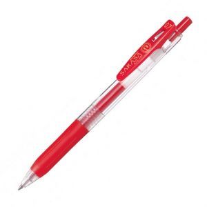 ZEBRA | Bolígrafo Gel 0.7 mm Sarasa Clip - Tinta Roja