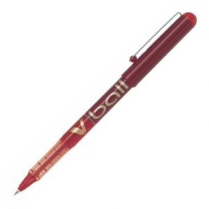 PILOT | Bolígrafo Tinta Líquida 0.7 mm V BALL – Rojo