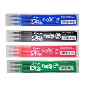 PILOT | Pack 3 Recambios Bolígrafo Borrable 0.7 mm FRIXION