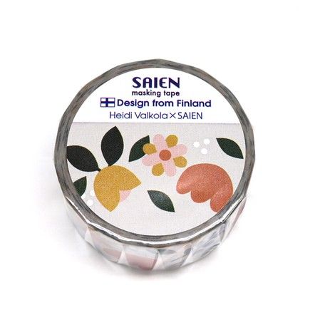 SAIEN | Masking Tape 20 mm x 5 m VALKOLA - Flowers - Imagen 3