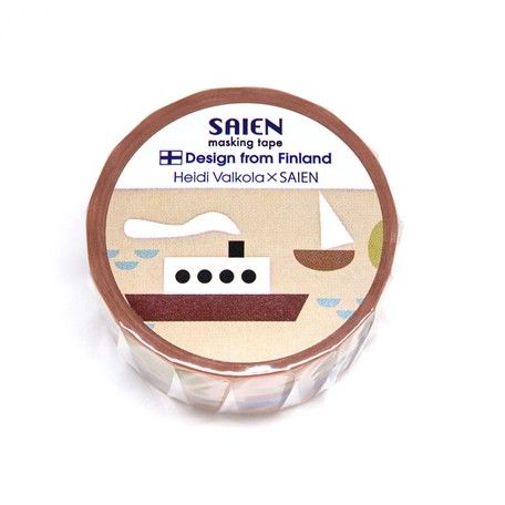 SAIEN | Masking Tape 20 mm x 5 m VALKOLA - Sea - Imagen 2