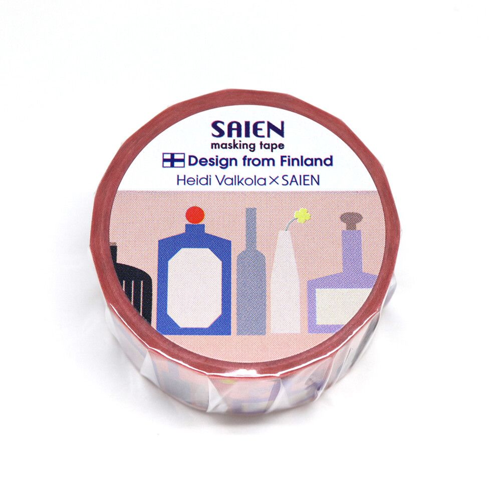 SAIEN | Masking Tape 20 mm x 5 m VALKOLA - Bottles - Imagen 3