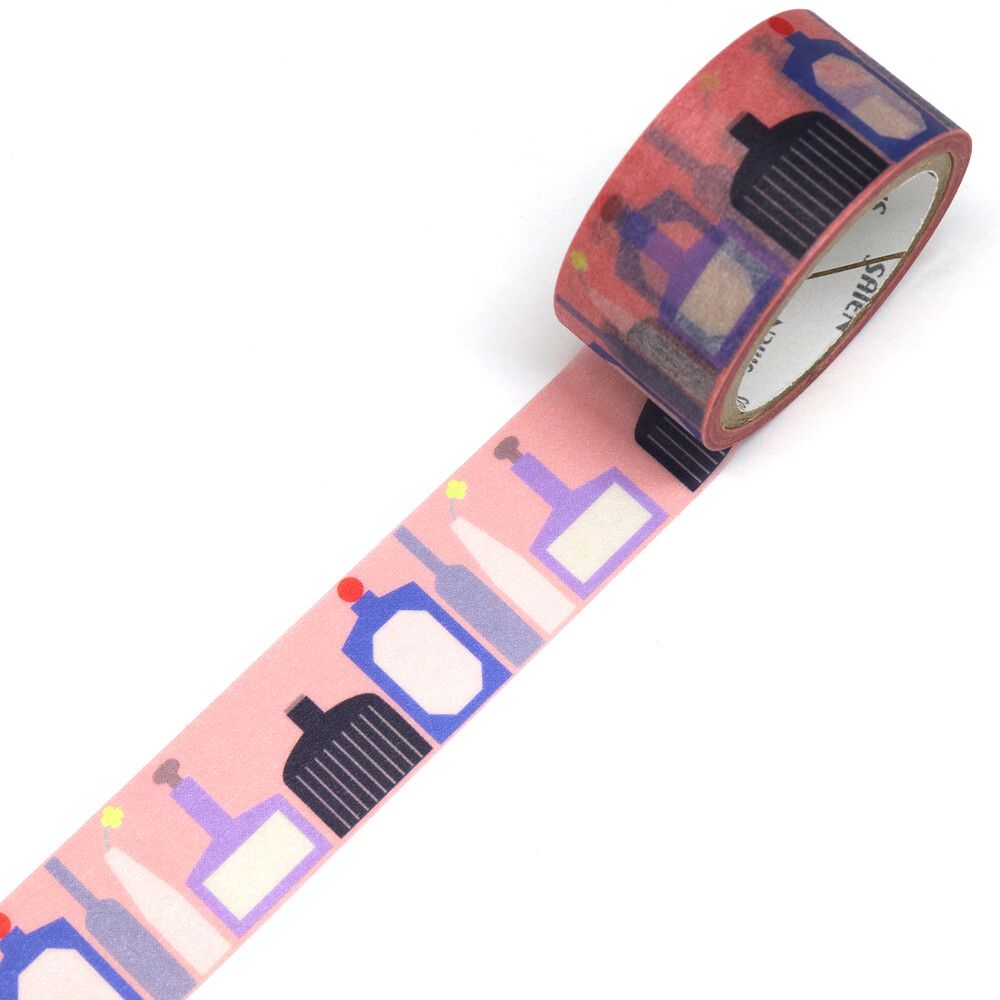 SAIEN | Masking Tape 20 mm x 5 m VALKOLA - Bottles - Imagen 2