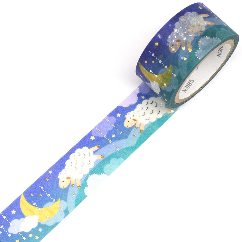 SAIEN | Masking Tape 20 mm x 5 m - Midnight Sheep - Imagen 3