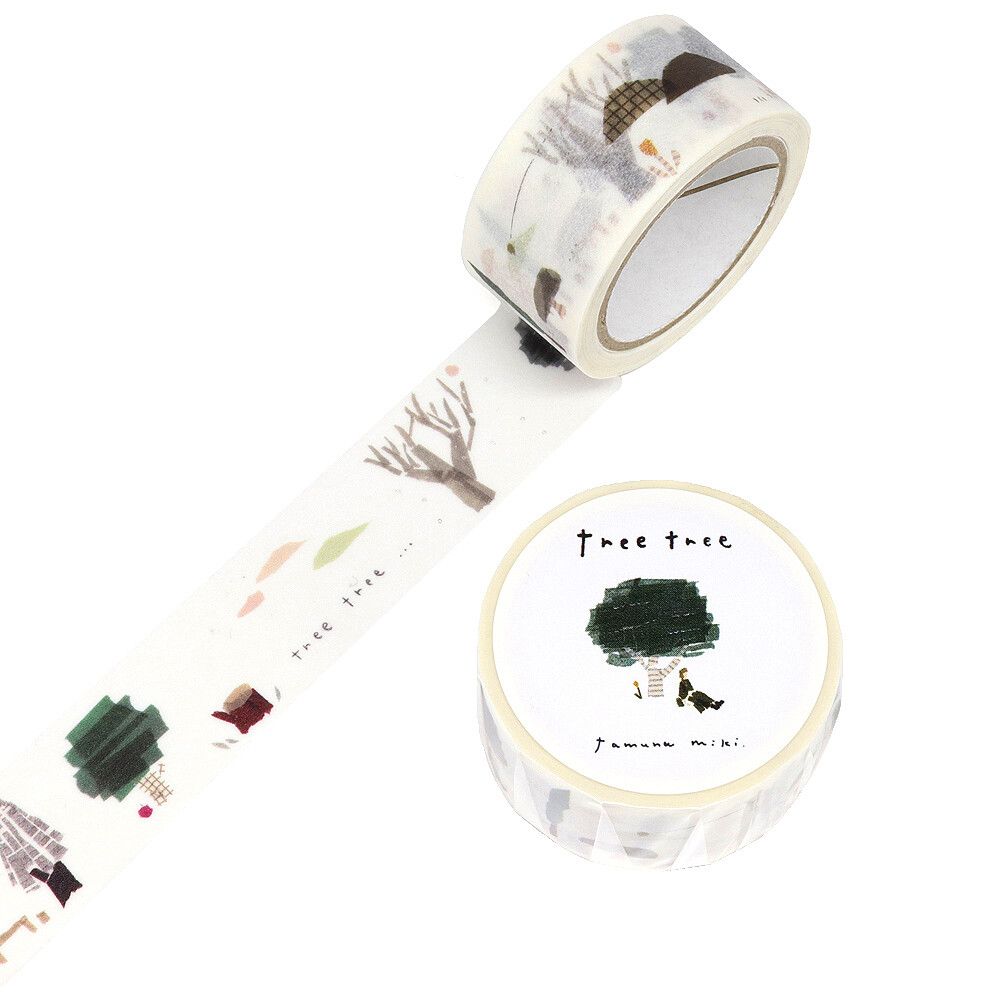 SAIEN | Masking Tape 20 mm x 7 m TAMURA - Tree Tree