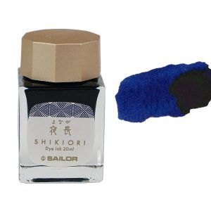SAILOR | Tintero Vidrio 20 ml SHIKIORI - Azul Yonaga