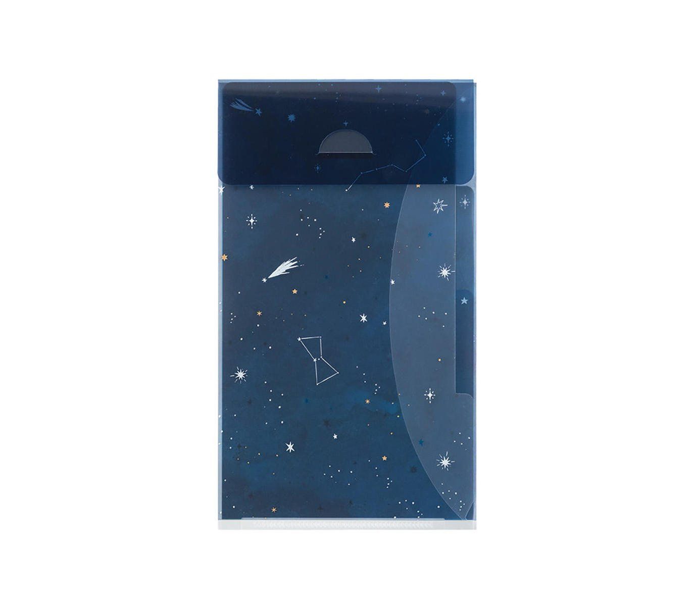MIDORI | Archivador 3 fundas transparentes A5 Slim - Starry Sky