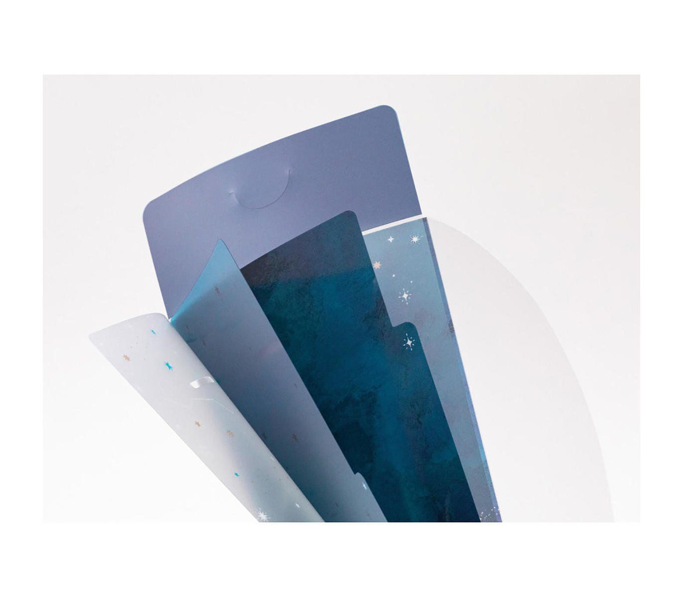 MIDORI | Archivador 3 fundas transparentes A5 Slim - Starry Sky - Imagen 4