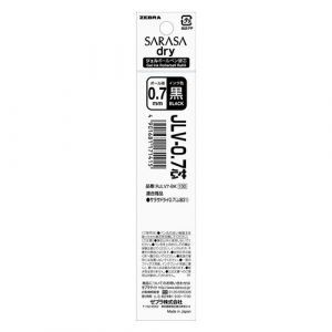 ZEBRA | Recambio Bolígrafo JLV-0.7 - SARASA Dry 0.7 mm - Negro