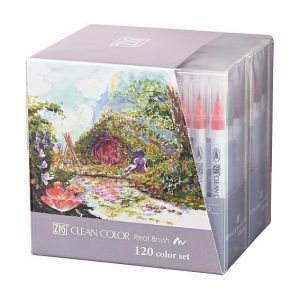 KURETAKE | Pack 120 Real Brush Pens - ZIG Clean Color
