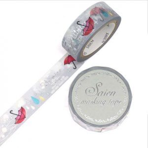 SAIEN | Masking Tape 15 mm x 7 m FOIL - Winter Rain