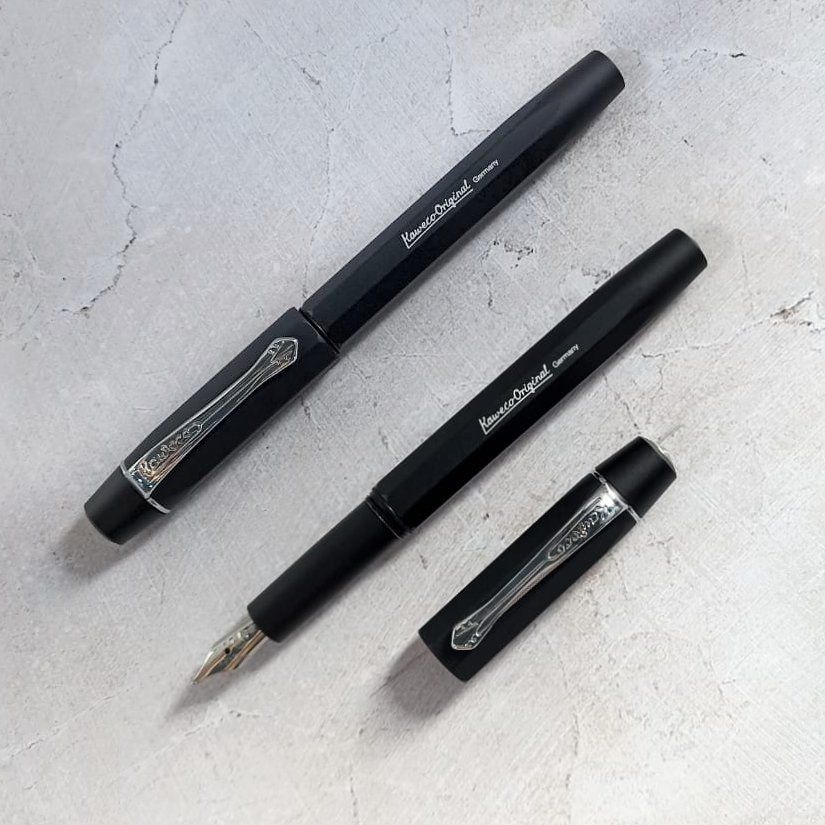 KAWECO | Pluma Estilográfica ORIGINAL 060 Aluminio - Black Chrome
