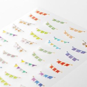 MIDORI | Pegatinas Stickers for Diary - Daily Records Garlands