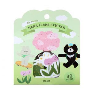ICONIC | Pack 30 Pegatinas de Papel Nana Flake - 05 Picnic
