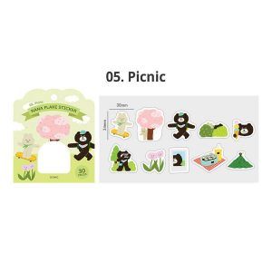 ICONIC | Pack 30 Pegatinas de Papel Nana Flake - 05 Picnic