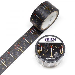 SAIEN | Masking Tape 20 mm x 5 m CHRISTMAS - Candle