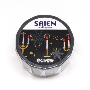SAIEN | Masking Tape 20 mm x 5 m CHRISTMAS - Candle