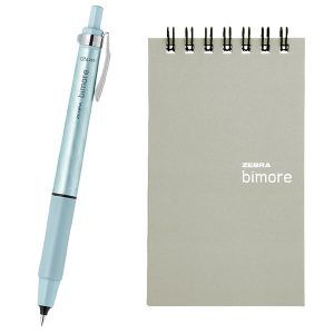 ZEBRA | Bolígrafo Punta flexible BIMORE + Cuaderno ejercicios - Azul