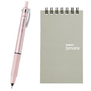 ZEBRA | Bolígrafo Punta flexible BIMORE + Cuaderno ejercicios - Rosa