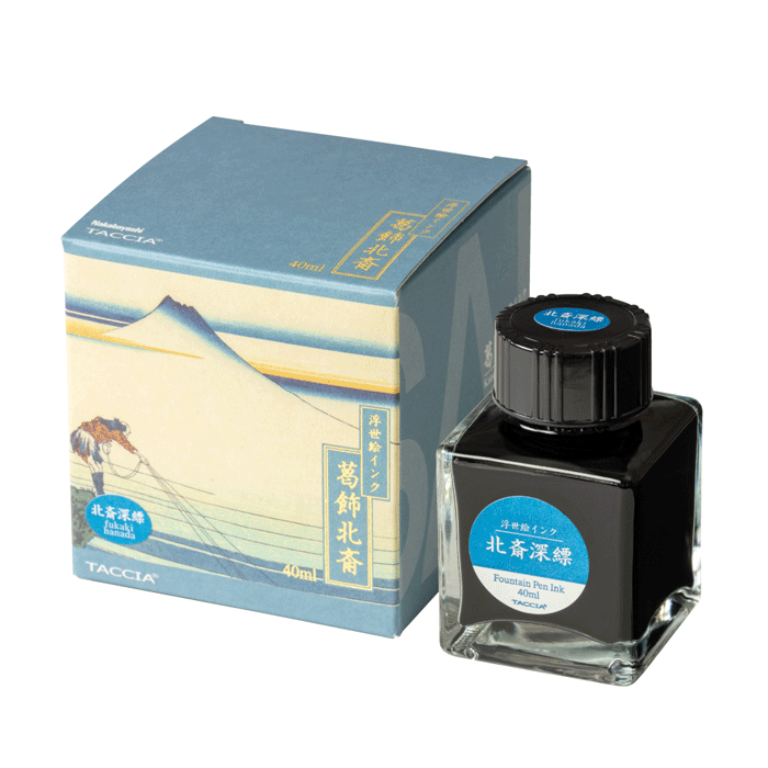 Taccia | UKIYO-E Tintero Vidrio 40 ml - Hokusai - Fukakihanada