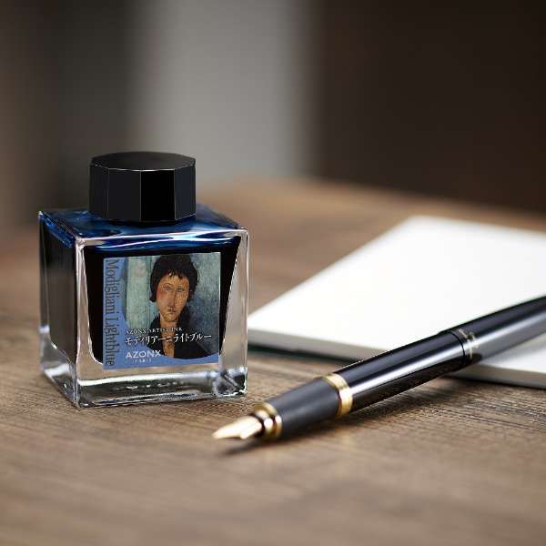 AZONX | Tintero cristal 50ml AX-8884 - Modigliani Light Blue - Imagen 3