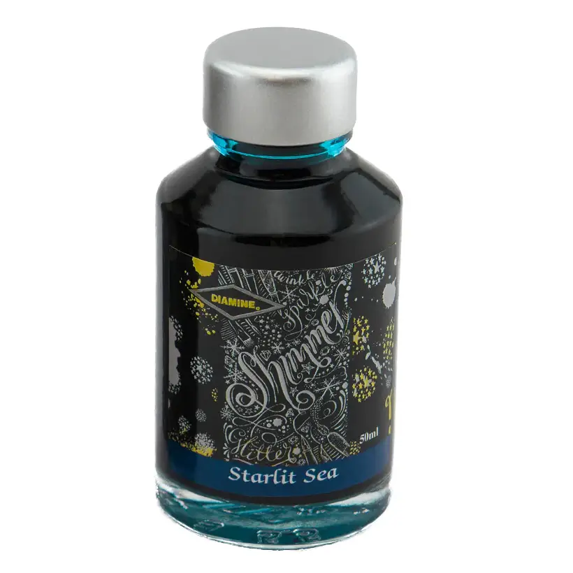 Diamine | Tintero Vidrio 50 ml - Shimmering Starlit Sea