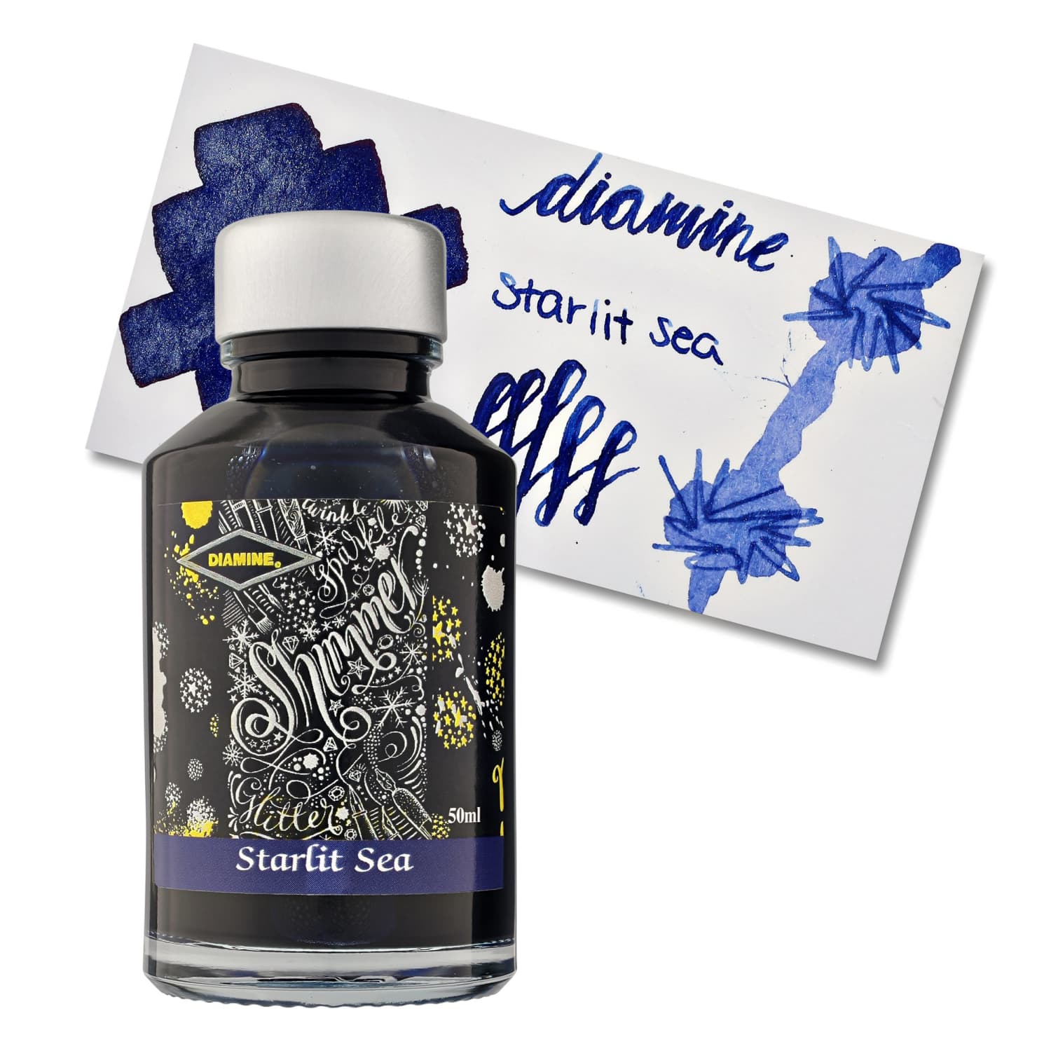 Diamine | Tintero Vidrio 50 ml - Shimmering Starlit Sea