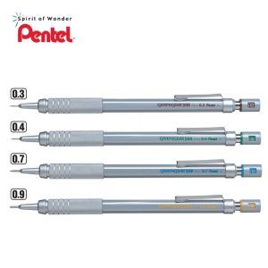 PENTEL | Portaminas 0.9 mm Graphgear 500 - Plateado