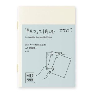 MD PAPER | Pack 3 Cuadernos A7 Cuadriculados - Notebook Light