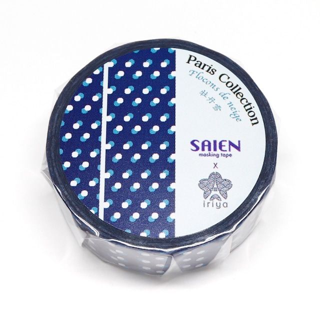 SAIEN | Washi Tape 15 mm x 7 m PARIS - Flocons de neige - Imagen 4