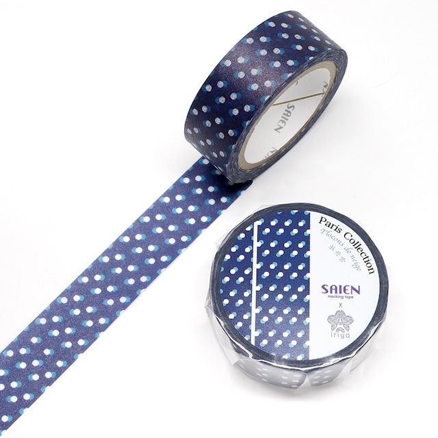 SAIEN | Washi Tape 15 mm x 7 m PARIS - Flocons de neige