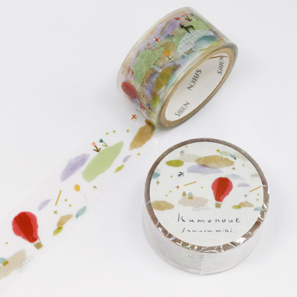 SAIEN | Masking Tape 20 mm x 3 m CLEAR - TAMURA - Kumonoue