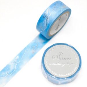 SAIEN | Masking Tape 15 mm x 7 m FOIL - Blue Sky