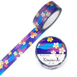 SAIEN | Washi Tape 15 mm x 7 m KIMONO - Yuu Arrow pattern