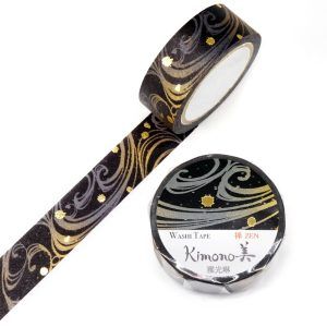 SAIEN | Washi Tape 15 mm x 7 m KIMONO - Zen Miyavi Korin
