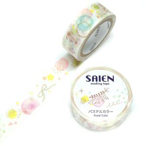 SAIEN | Masking Tape 15 mm x 7 m - Pastel Color