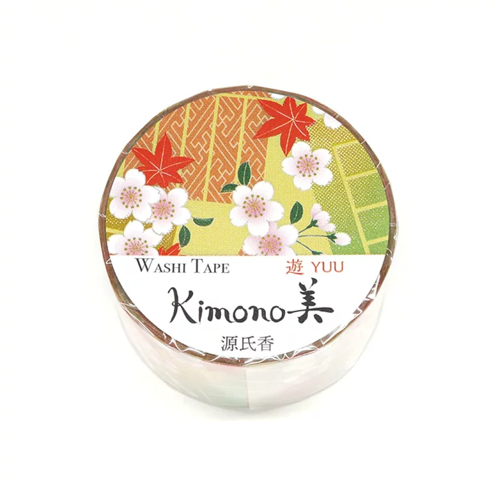 SAIEN | Washi Tape 25 mm x 5 m KIMONO - Yuu Genjiko - Imagen 2