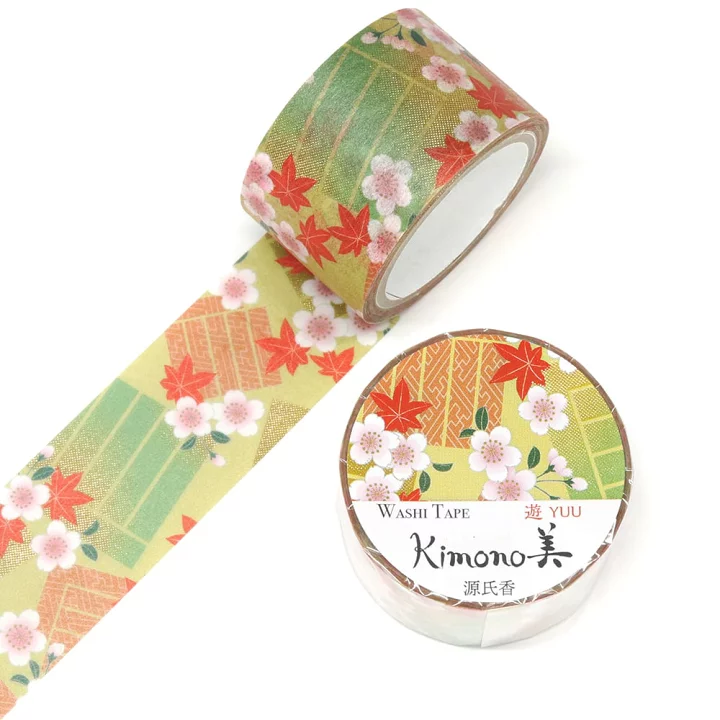 SAIEN | Washi Tape 25 mm x 5 m KIMONO - Yuu Genjiko